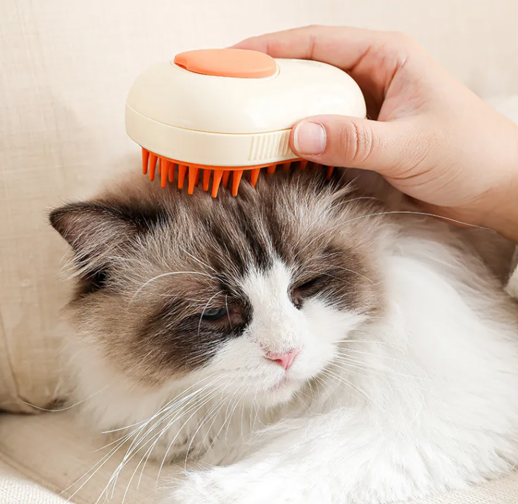 SteamGroom — 3-in-1 Steam Pet Hair Brush (Groom + Massage)