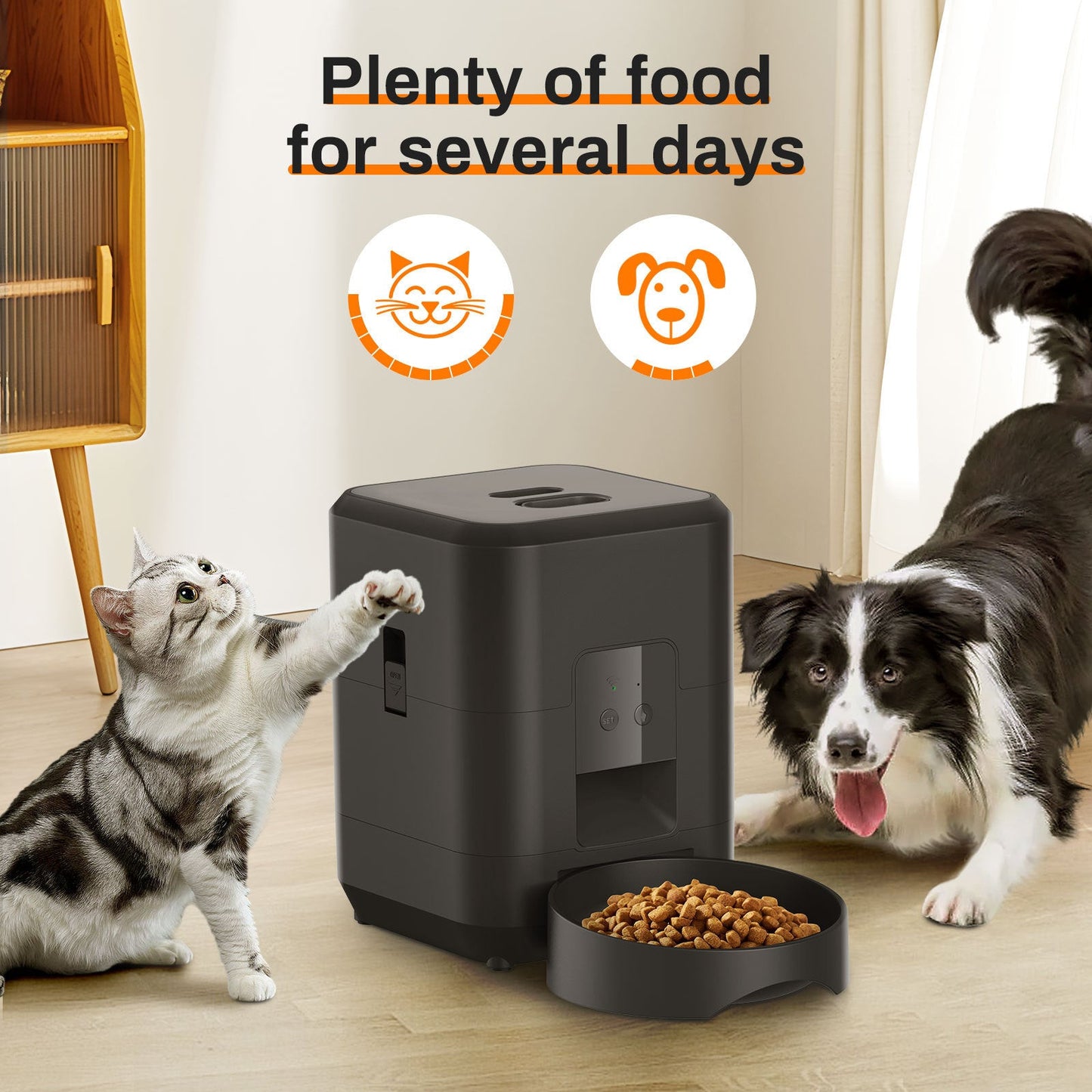 SmartFeed Pro — WiFi Automatic Pet Feeder with App Control