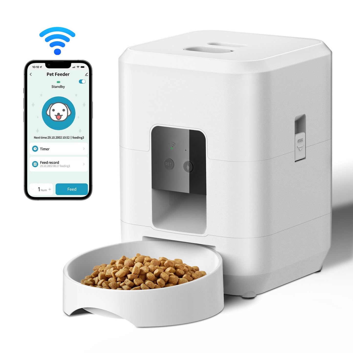 SmartFeed Pro — WiFi Automatic Pet Feeder with App Control