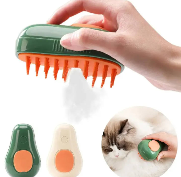 SteamGroom — 3-in-1 Steam Pet Hair Brush (Groom + Massage)